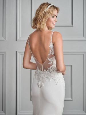 Ella Rosa BE627 Fit and Flare wedding dress 01