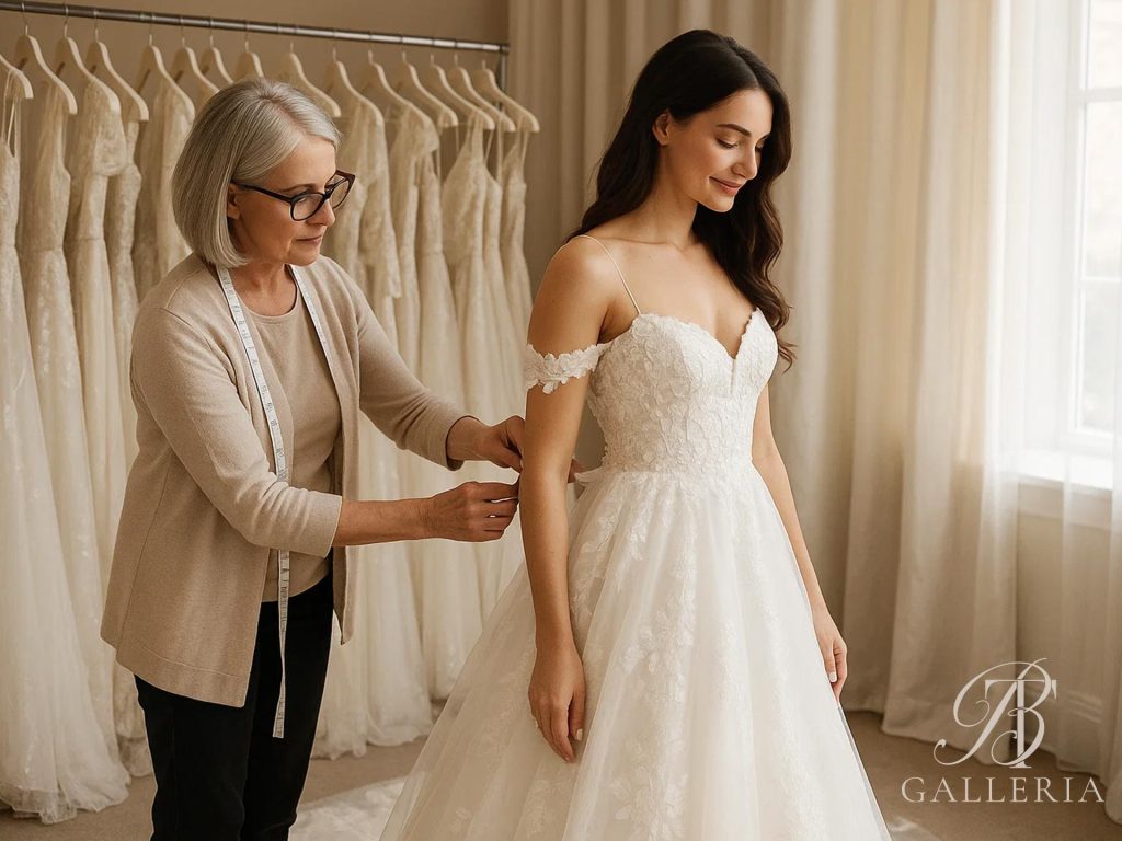 How many wedding dress fittings for perfect bridal alterations