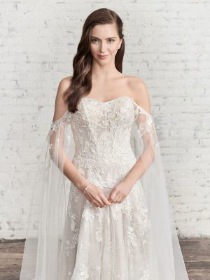 Kenneth Winston Style 1969 A Line Wedding Dress 01