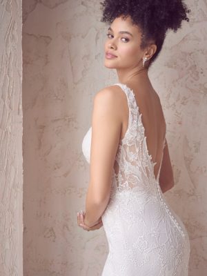 Maggie Sottero Doreen Sheath Wedding Dress 22MK931A01 Alt1 MV