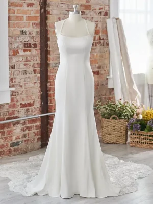 Maggie Sottero Elijah sheath Best bridal boutique in San Diego
