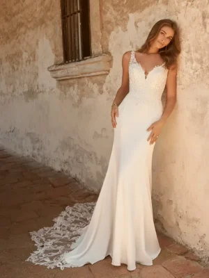 Maggie Sottero Mayuri Fit and Flare Wedding gown alterations San Diego