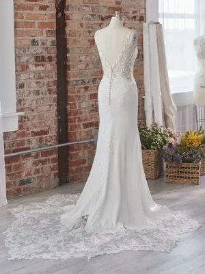Maggie Sottero Mayuri fit and flare Romantic lace wedding dresses