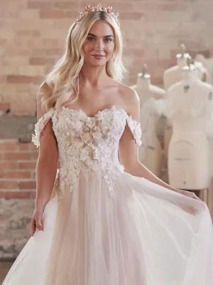 Maggie Sottero Mirra A line Luxury bridal boutique online