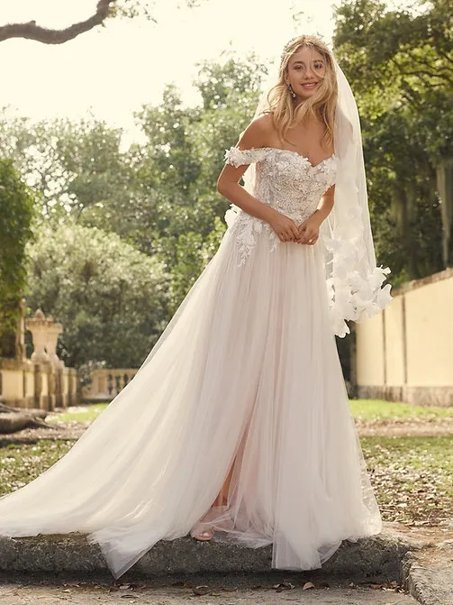 Maggie Sottero Mirra A line Plus size wedding dresses San Diego