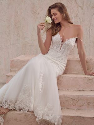 Maggie Sottero Penelope Fit and Flare Custom wedding dresses near me