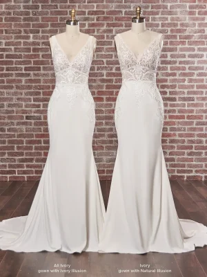 Rebecca Ingram Calista Fit and Flare Affordable bridal gowns online