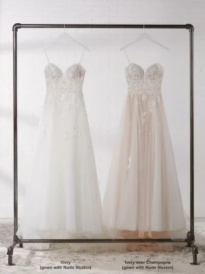 Rebecca Ingram Marisol A Line Romantic lace wedding dresses