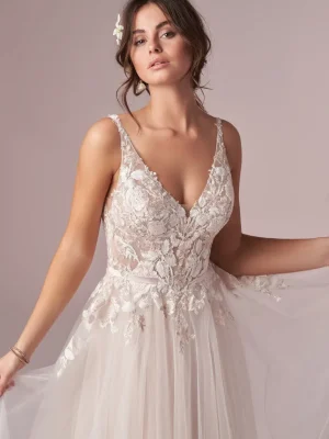 Rebecca Ingram Minerva A Line Wedding Dress 4 Wedding gown alterations San Diego