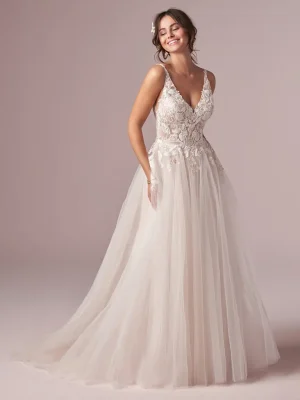 Rebecca Ingram Minerva A Line Wedding Dress 5 Romantic lace wedding dresses