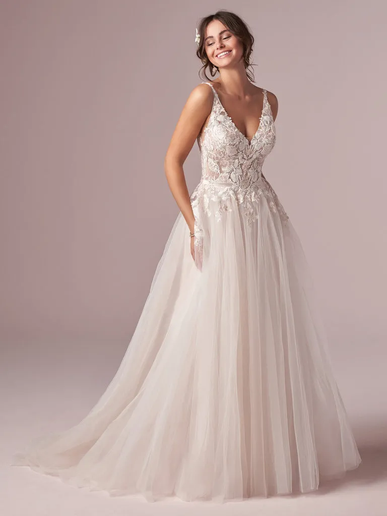 Rebecca Ingram Minerva A Line Wedding Dress 5 Romantic lace wedding dresses