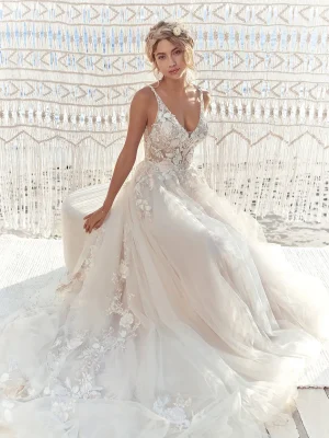 Rebecca Ingram Minerva A Line Wedding Dress 6 Southern California bridal shop