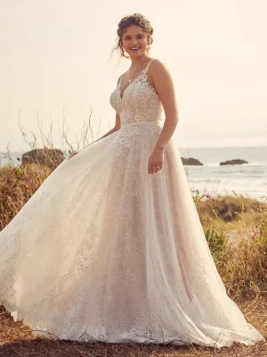 Rebecca Ingram Shauna Aline Wedding Dress 3 Designer wedding gowns for sale