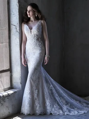 delilah Maggie sottero fit and flare Plus size wedding dresses San Diego