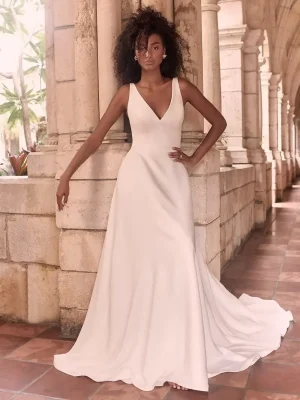 maggie sottero josephine A line Beach wedding dresses San Diego 1