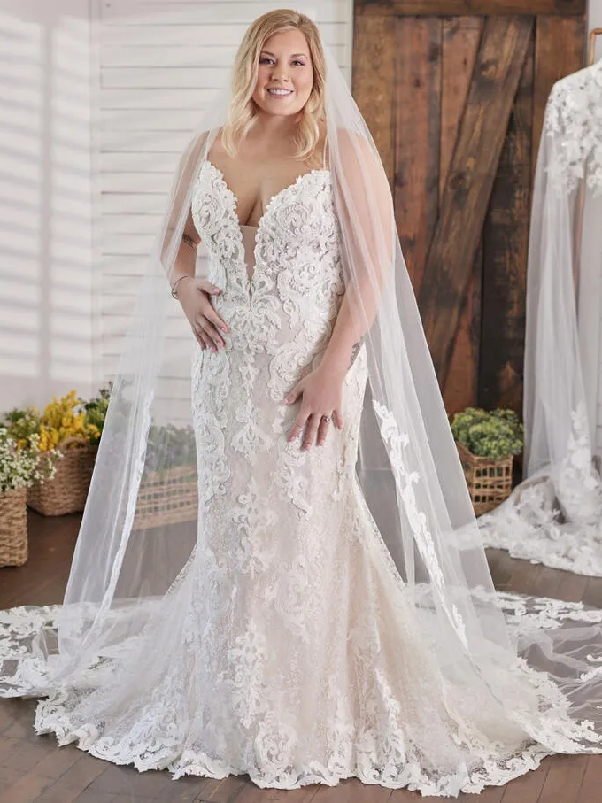 maggie sottero tuscany lynette A line Lace wedding dresses San Diego