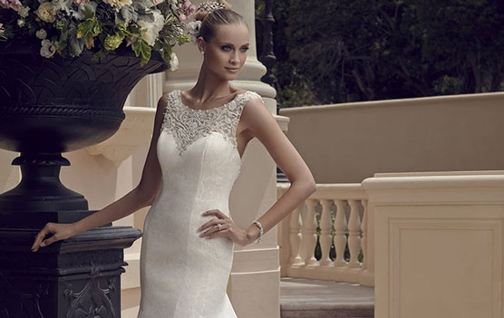 Casablanca Style 2185 Trumpet Wedding Dress 001 1
