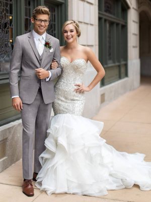 Heather Grey Clayton Suit by Michael Kors Style 262 06