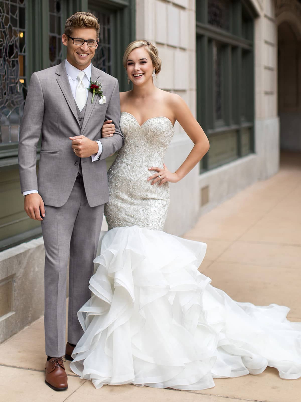 Heather Grey Clayton Suit by Michael Kors Style 262 06