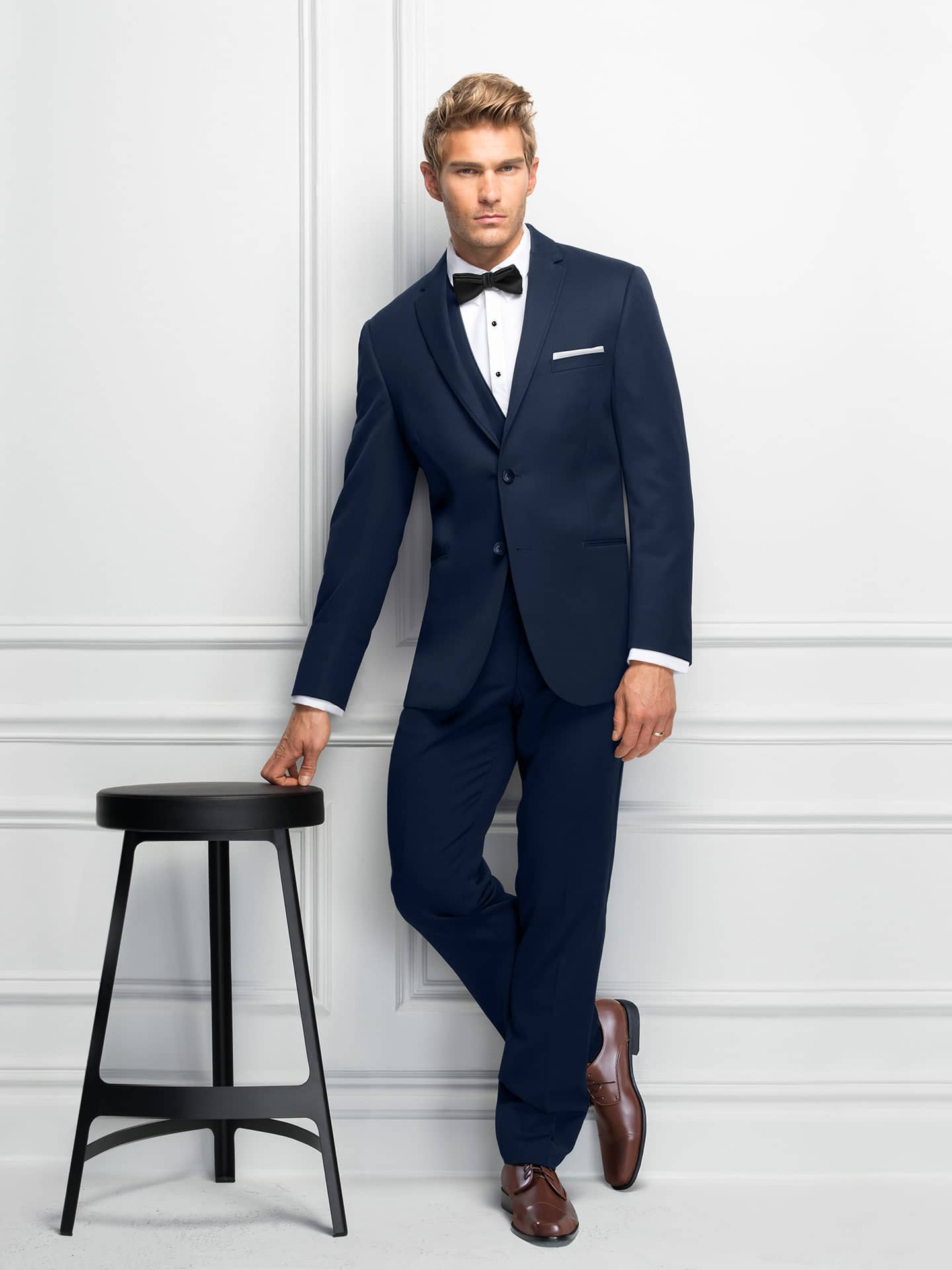 Slim Fit Navy Sterling Wedding Suit Style 371 01