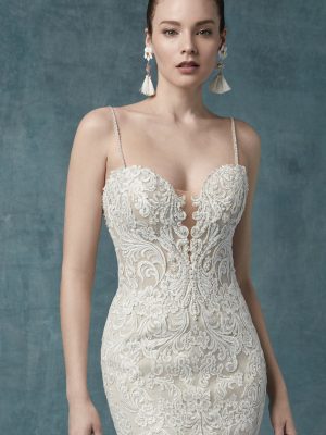Alistaire Fit and Flare Wedding Dress by Maggie Sottero 03
