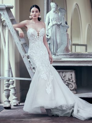 Alistaire Fit and Flare Wedding Dress by Maggie Sottero 06