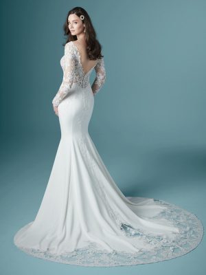 Althea Sheath Wedding Dress by Maggie Sottero 02