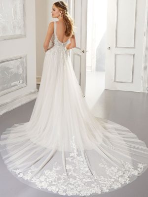 Amanda A Line Wedding Dress by Morilee 02