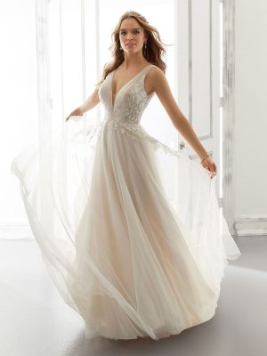 Amanda A Line Wedding Dress by Morilee 03
