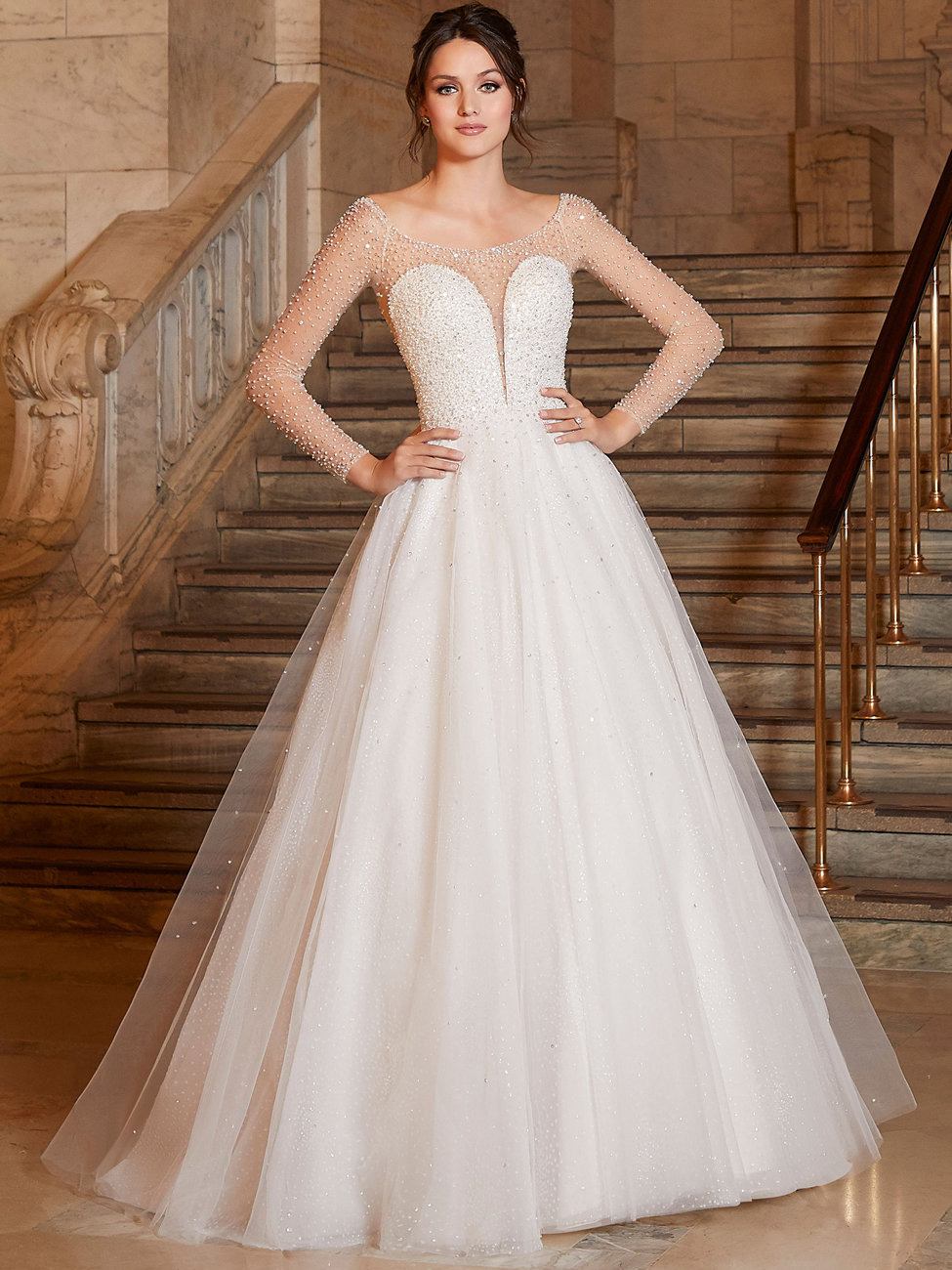 Angelina Ball Gown Wedding Dress by Madeline Gardner 01