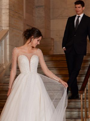 Angelina Ball Gown Wedding Dress by Madeline Gardner 03