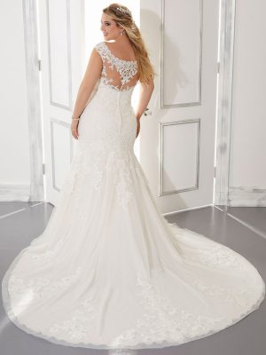 Aretha Fit and Flare Wedding Dress by Morilee 02