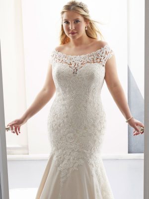 Aretha Fit and Flare Wedding Dress by Morilee 03