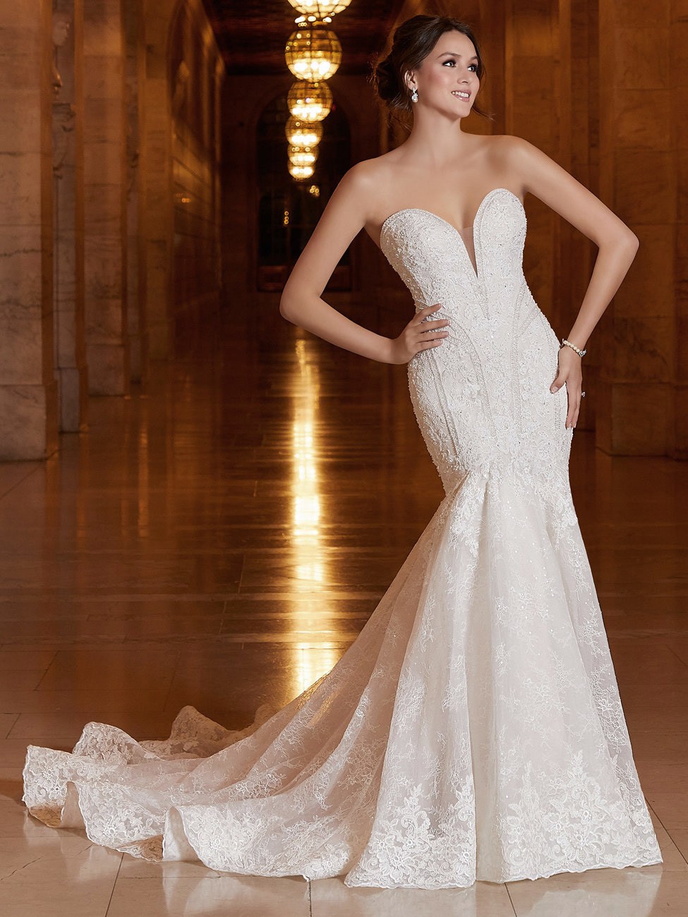 Athena Mermaid Wedding Dress by Madeline Gardner 01