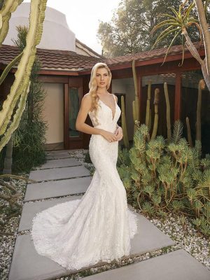 Bailey Fit and Flare Wedding Dress by Beloved 01