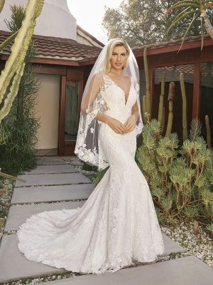 Bailey Fit and Flare Wedding Dress by Beloved 02