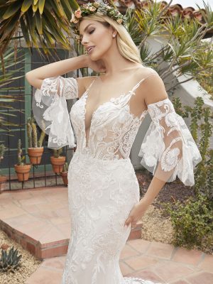 Bea Fit and Flare Wedding Dress by Beloved 02