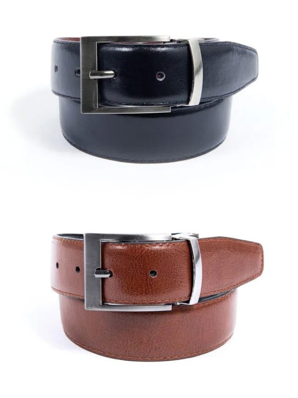 Black Brown Reversible Belt Style NBLT