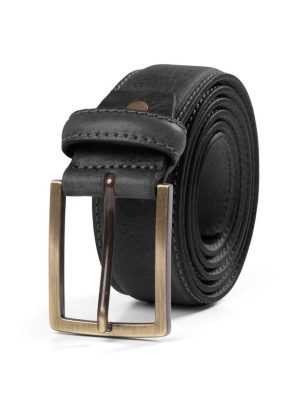 Black Italian Leather Belt Style NILB