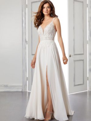 Brandy A Line Wedding Dress by Morilee 01
