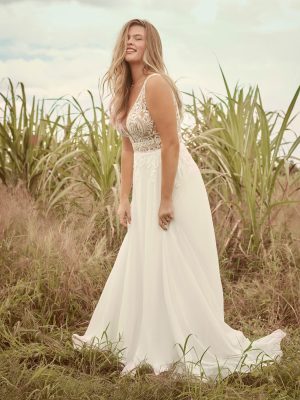 Breanne A Line Wedding Dress by Rebecca Ingram 01