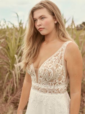 Breanne A Line Wedding Dress by Rebecca Ingram 03