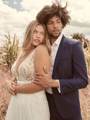 Breanne A Line Wedding Dress by Rebecca Ingram 06
