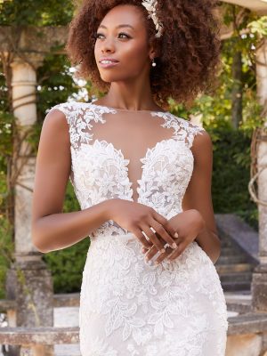 Brinkley Fit and Flare Wedding Dress by Morilee 03