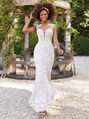 Brinkley Fit and Flare Wedding Dress by Morilee 05