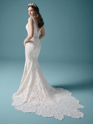 Burke Fit and Flare Wedding Dress by Maggie Sottero 02
