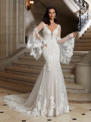 Cassiopeia Mermaid Wedding Dress by Madeline Gardner 01