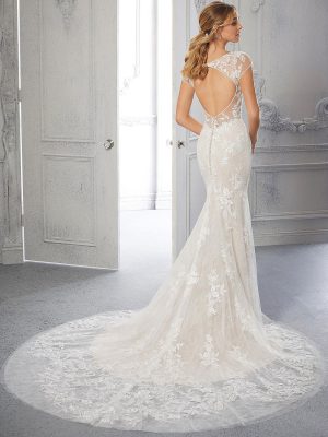 Chiara Fit and Flare Wedding Dress by Morilee 02