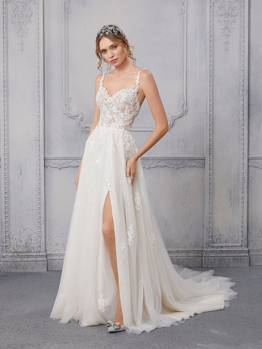 Cipriana A Line Wedding Dress by Morilee 01