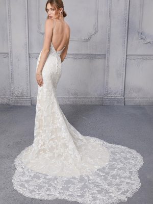 Claudine Fit and Flare Wedding Dress by Morilee 02